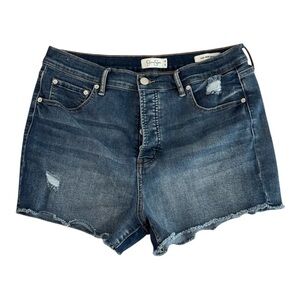 Jessica Simpson High-Waisted Denim Shorts | Medium Wash | Size 14 / 32